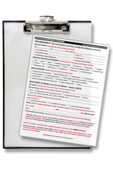 Transparent Emergency Response Readiness Clipboard
