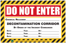 Do Not Enter—Decontamination Corridor