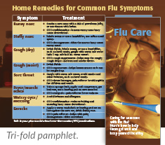 Flu Care tri-fold pamphlet