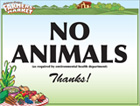 Download No Animals Sign