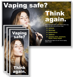 Vaping Safe? Woman with Hat - Rack Card Kit 