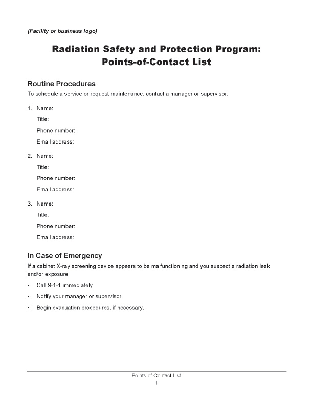 Radiation Safety And Protection Program Toolkit